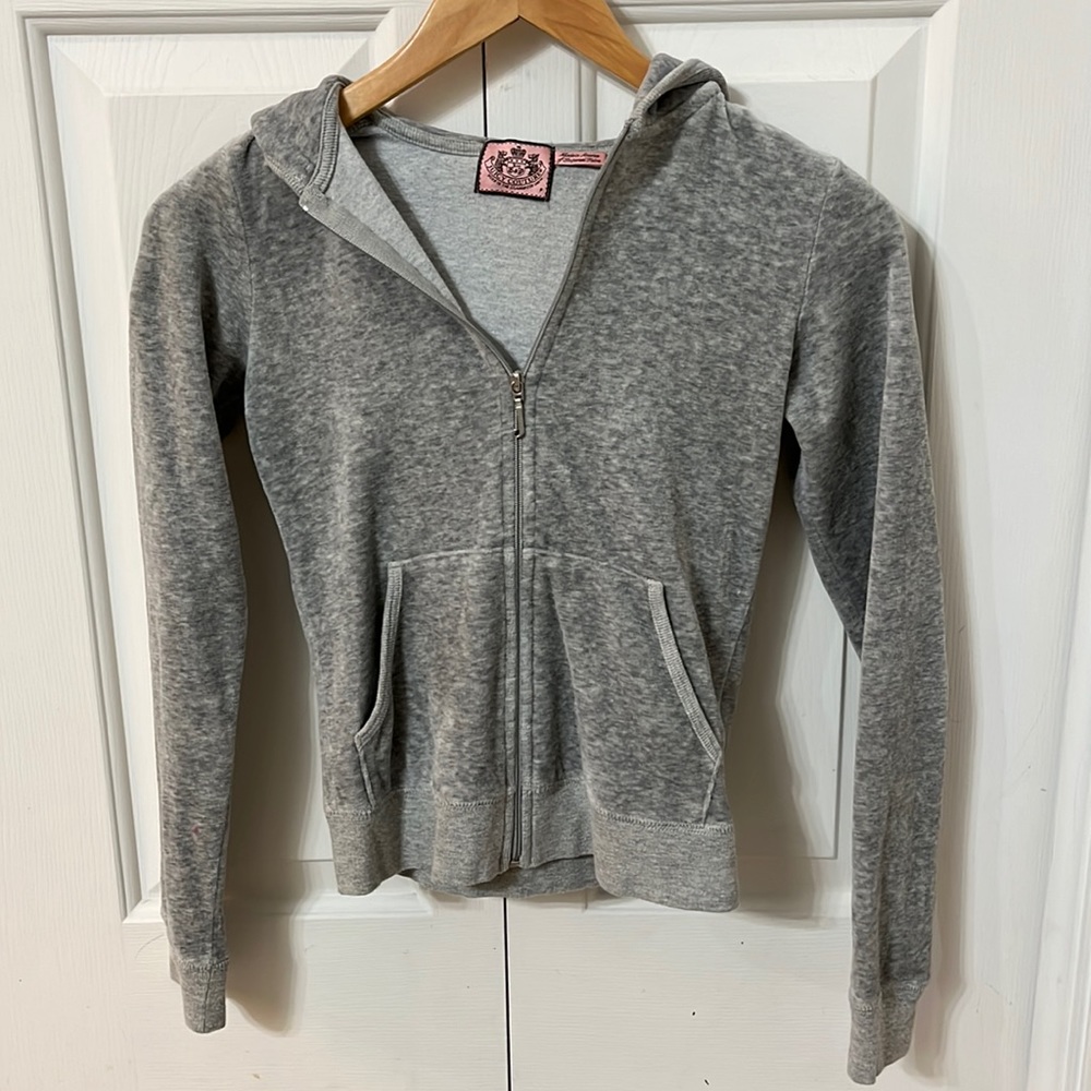 Juicy Couture Grey Jacket with Pink & Brown details on the back